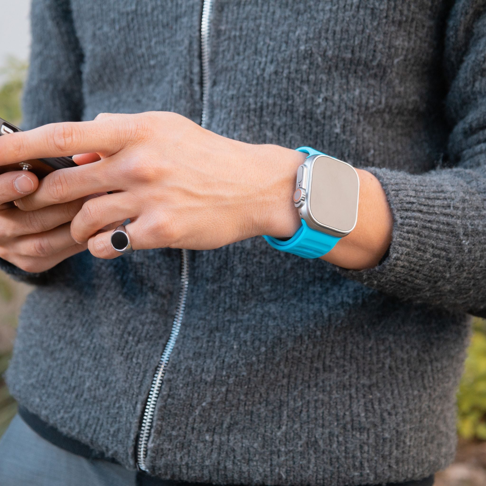 Silikon Armband Diana Grün