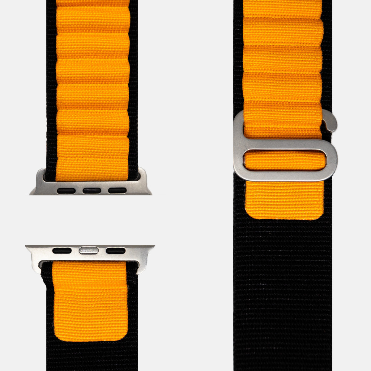 Alpin Loop Armband Schwarz Orange