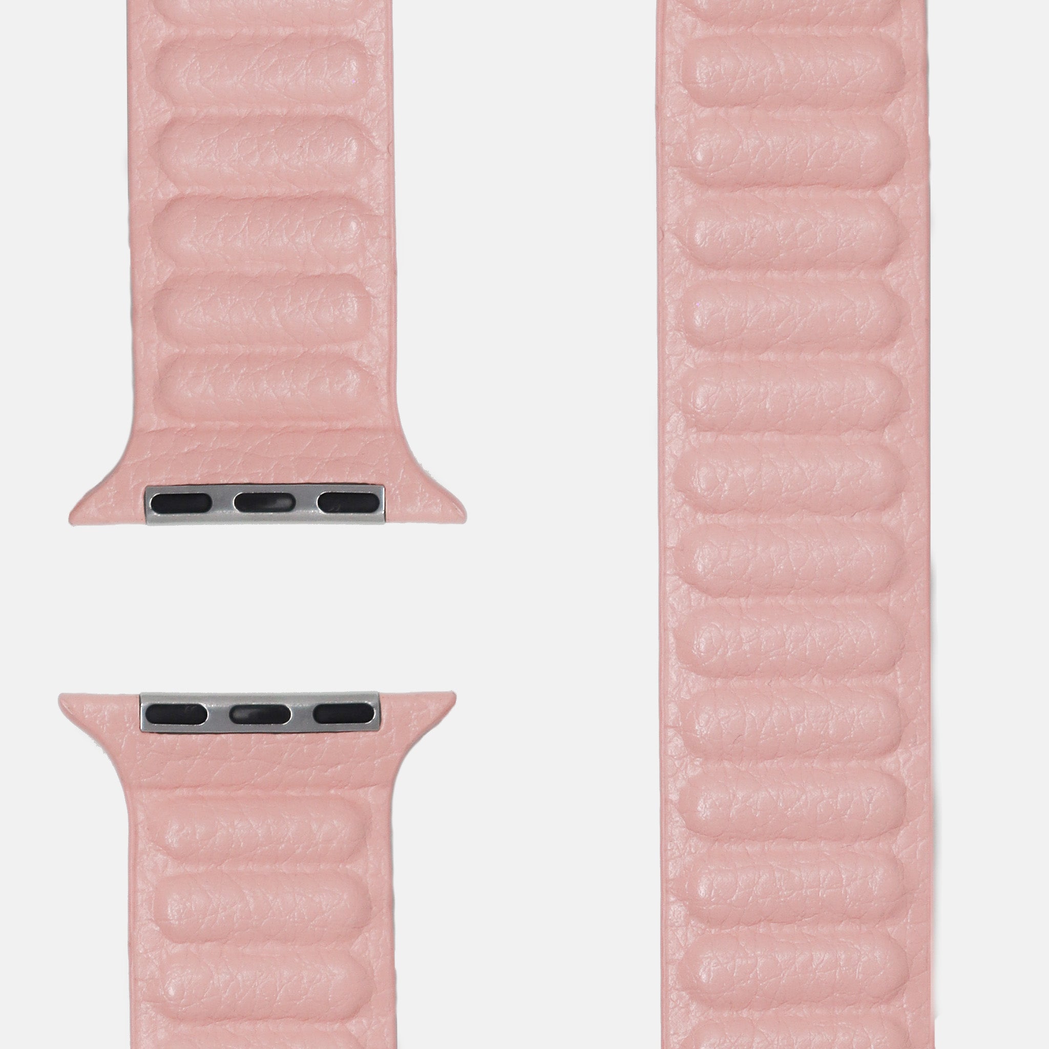 Leder Loop Armband Pink